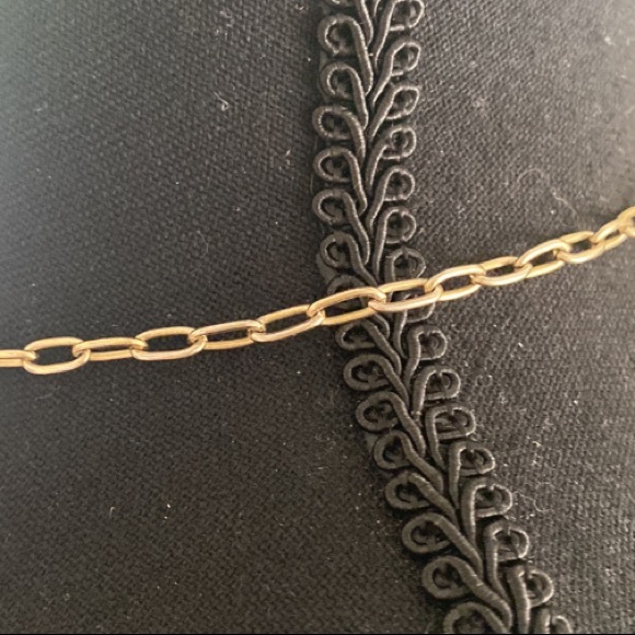 🍀Lucky Brand🍀 Yellow Gold Elliptical Paperclip Necklace Or Dbl Wrap Bracelet - Picture 14 of 16